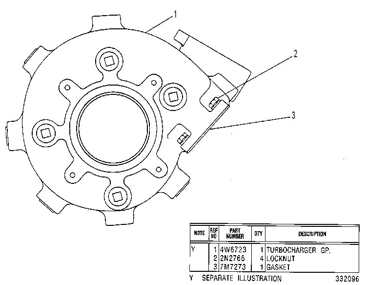 TURBOCHARGER GP-WATER COOLED 4W6750 CAT