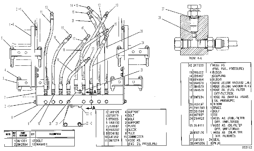 Крепление панели приборов 4W6461 CAT
