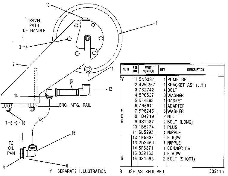 Насос откачивающий 4W6255 CAT