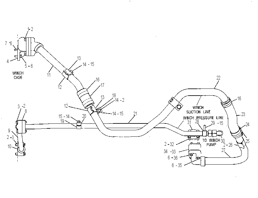 LINES GP-WINCH 8G4494 CAT