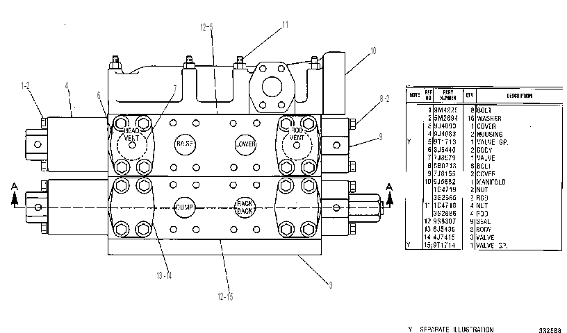 Клапан управляющий 9T1624 CAT