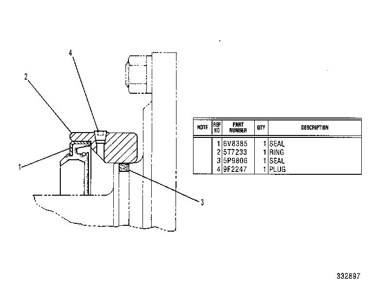 SEAL GP-FINAL DRIVE 5T7240 CAT