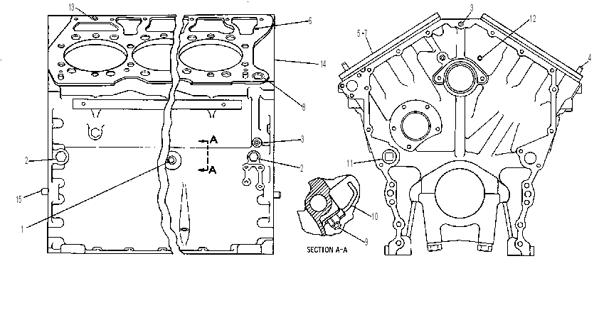 Блок цилиндров 1W0173 CAT