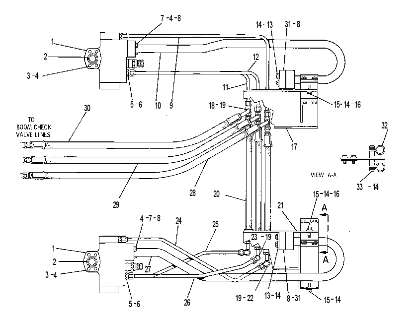 LINES GP-BOOM CHECK VALVE 9V8305 CAT