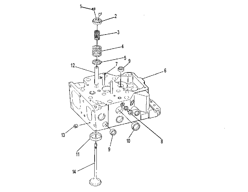 Головка блока цилиндров 7W2233 CAT
