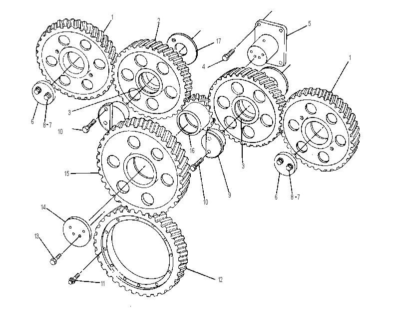 Передача задняя 4W5552 CAT