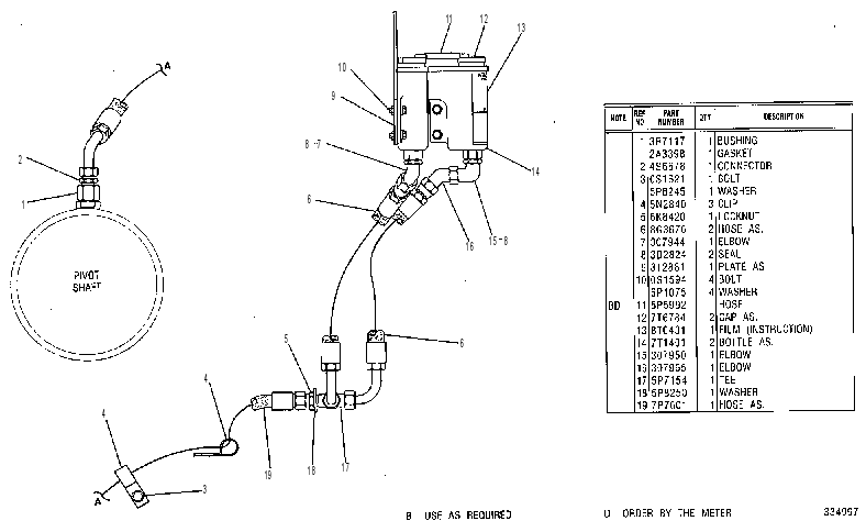 LUBRICATION GP-PIVOT SHAFT 3T2730 CAT