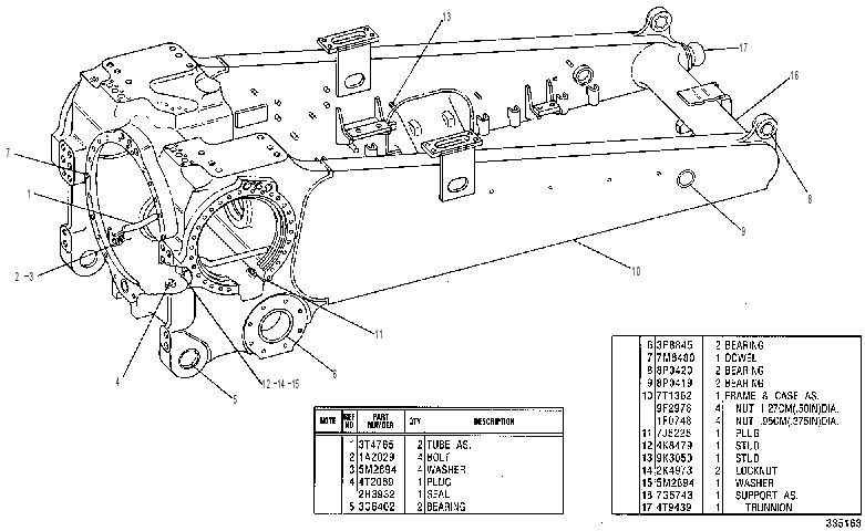 Корпус с рамой 7T1360 CAT