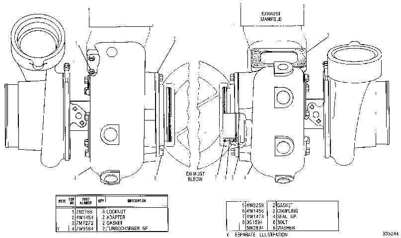 Турбокомпрессор 4W2175 CAT
