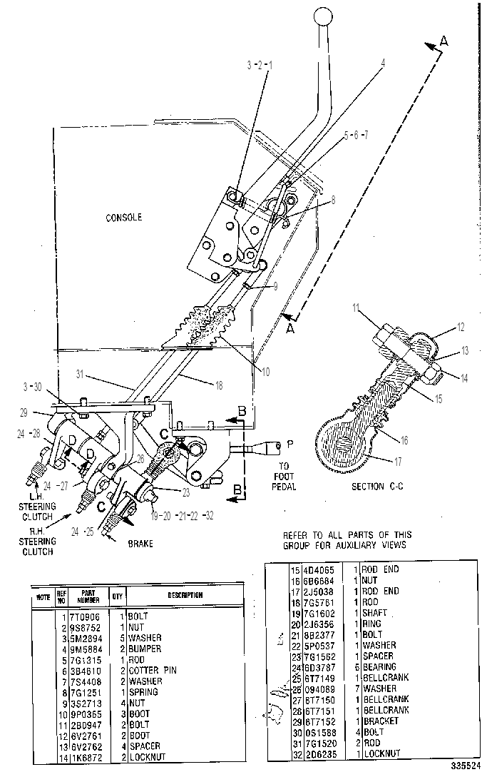 CONTROL GP-STEER CLUTCH & BRK 6T7153 CAT