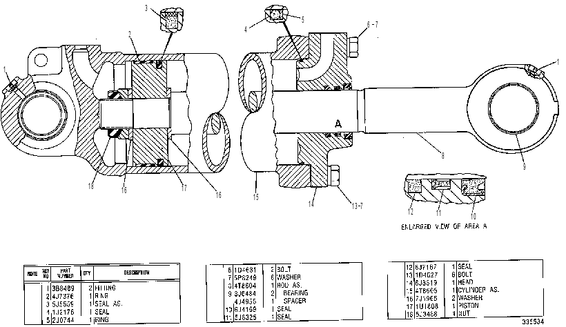 Цилиндр 4T6970 CAT