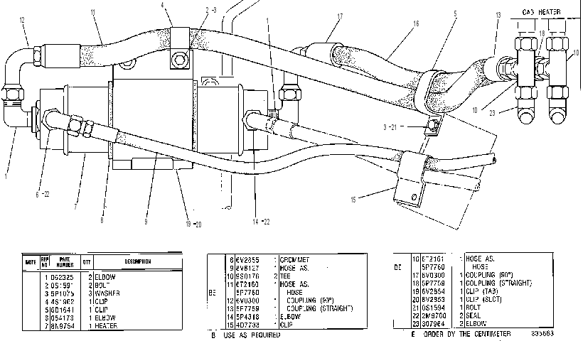 HEATER GP-FUEL 7T9645 CAT