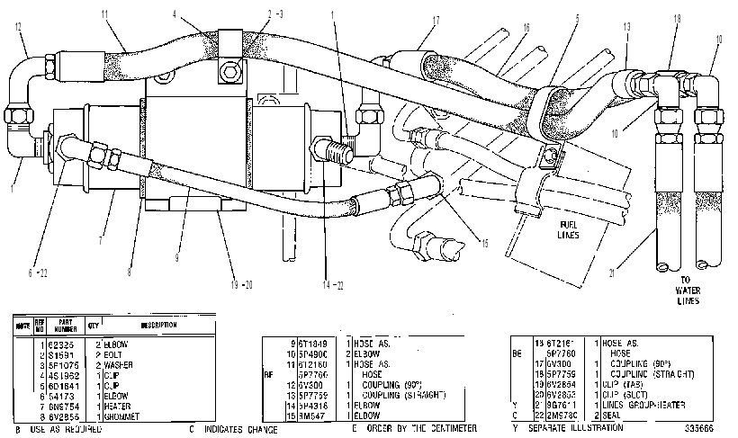 HEATER GP-FUEL 6T1864 CAT
