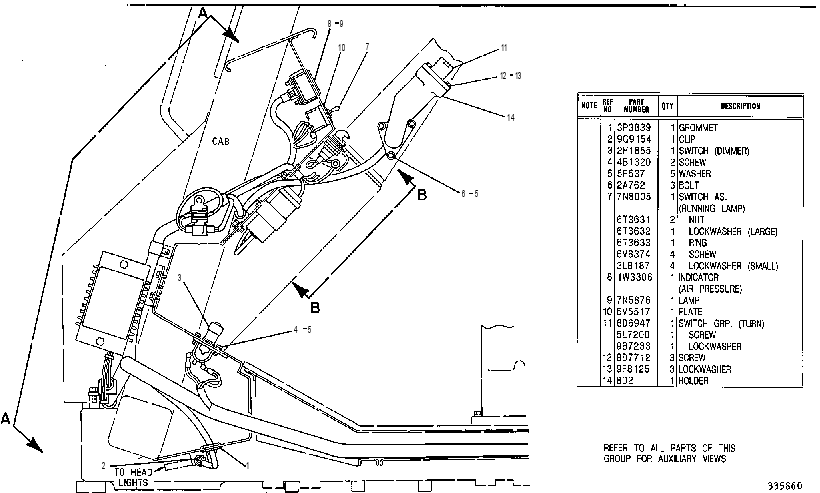 Проводка кабины 5T8689 CAT