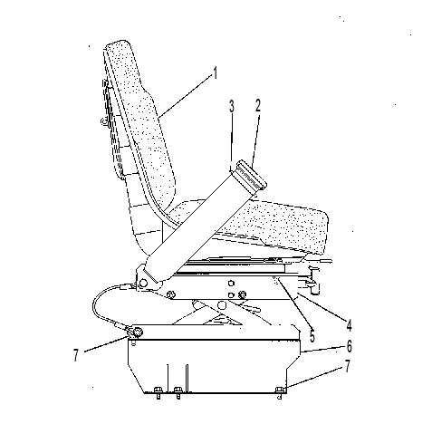 Сиденье 8W2619 CAT