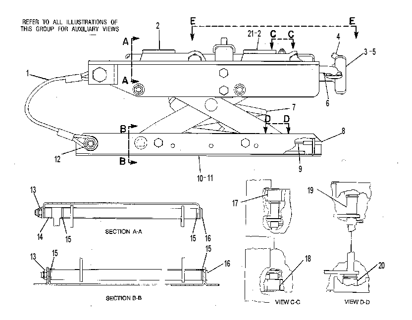 Подвеска сиденья 9V7924 CAT