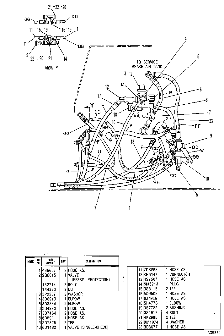 Управление рабочим тормозом 8W3165 CAT