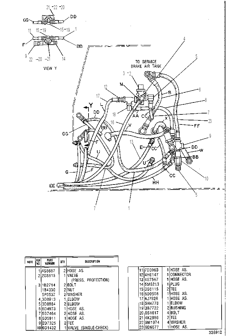 Управление рабочим тормозом 8W3164 CAT