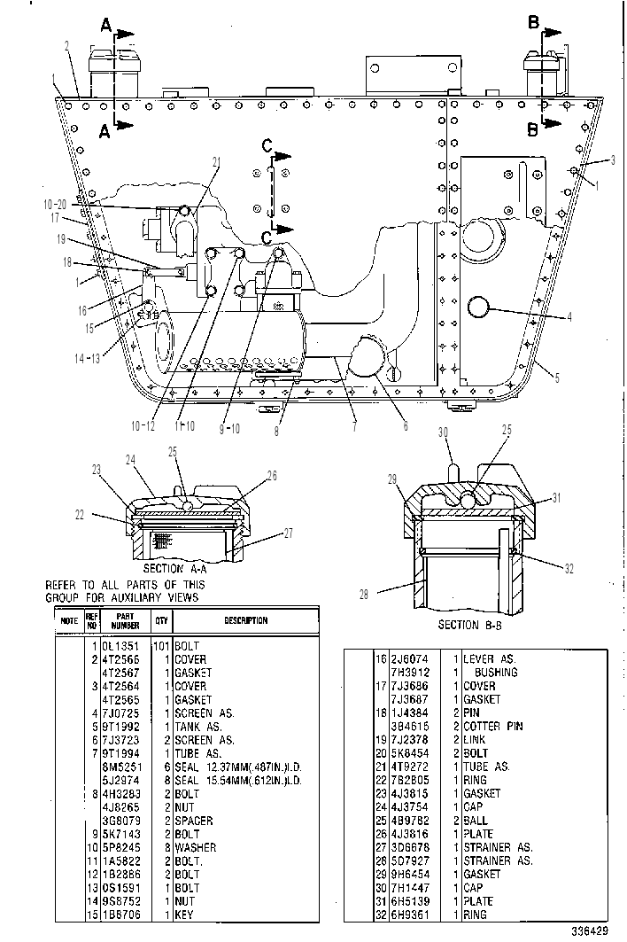 TANK GP-HYDRAULIC & TMSN 9T1748 CAT