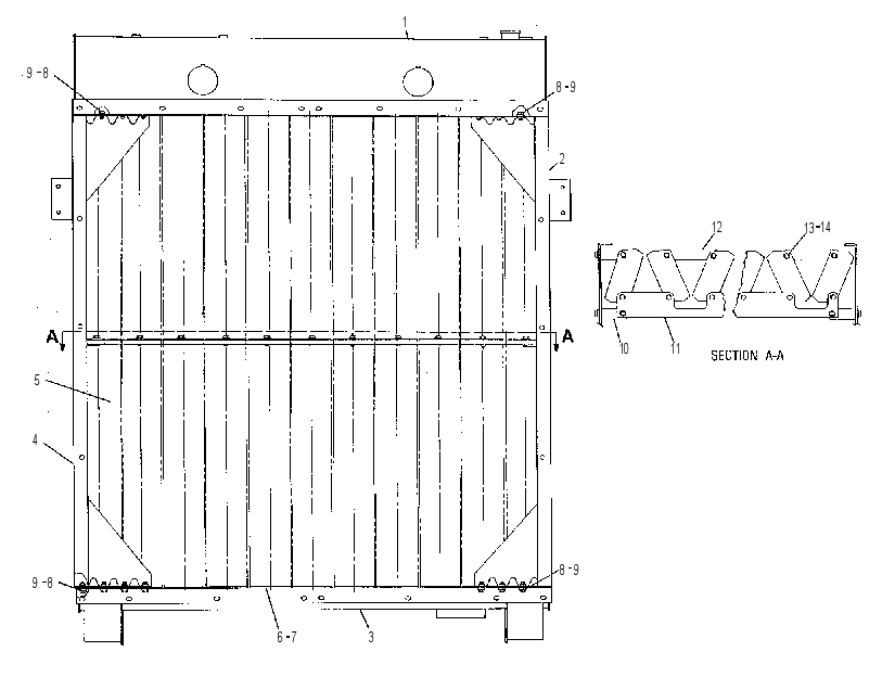 Радиатор 7W6790 CAT