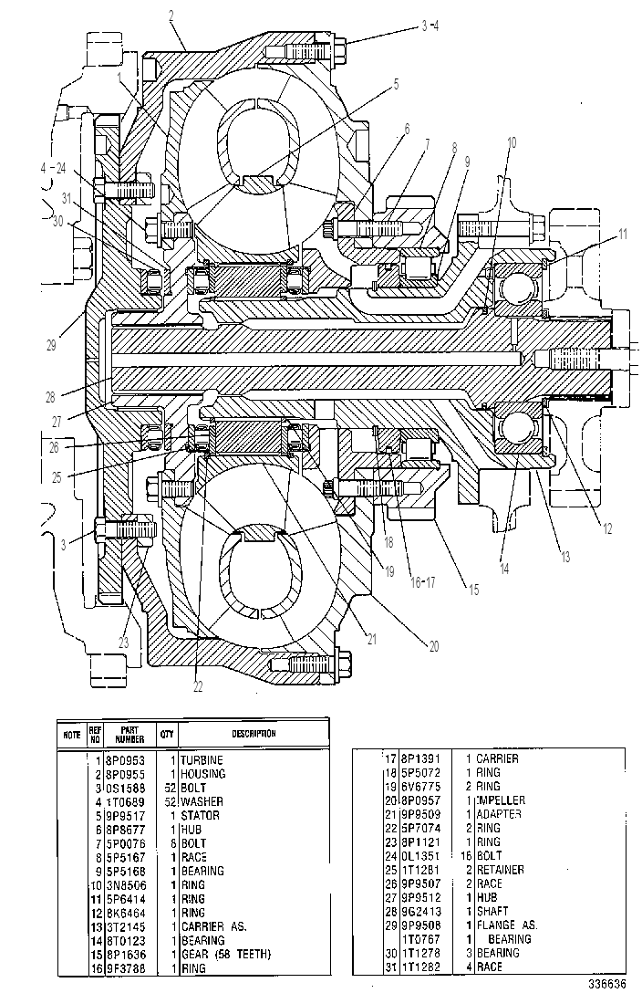Гидротрансформатор 7T7883 CAT