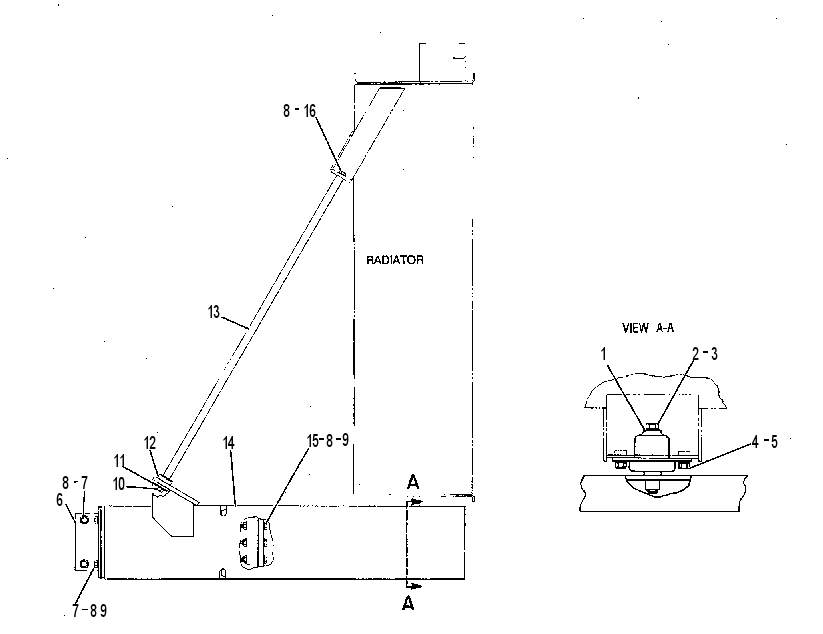Крепление радиатора 7W2979 CAT