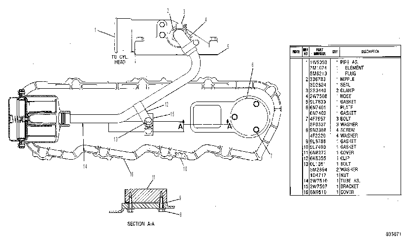 KIT-PCV BREATHER 2W3540 CAT