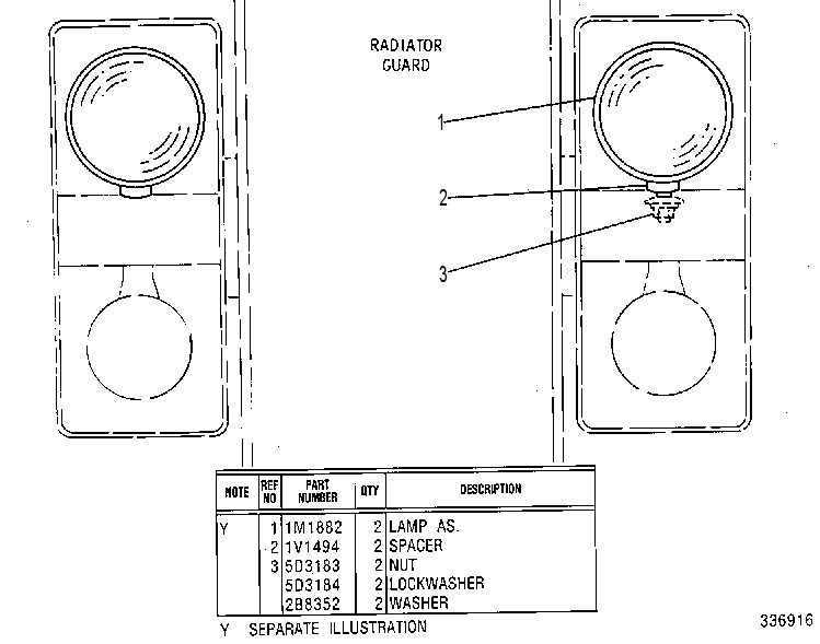 LIGHTING GP-REAR 6W2550 CAT