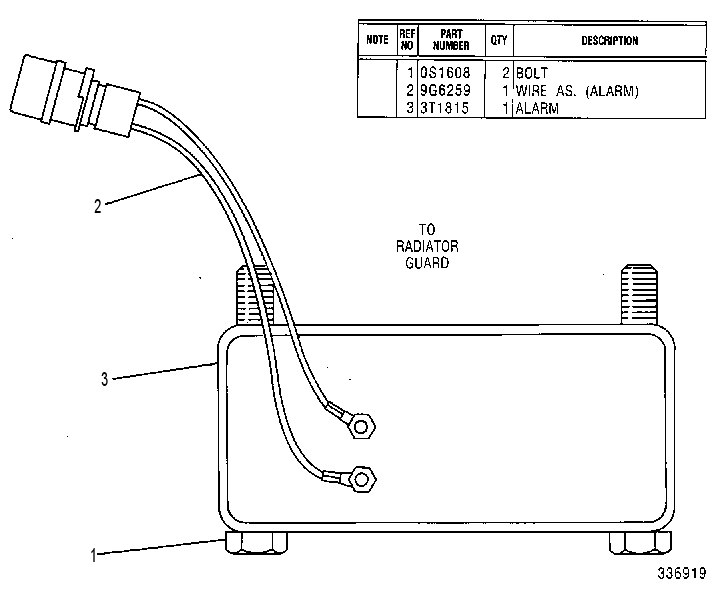 Сигнализация заднего хода 6W2549 CAT