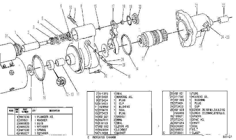 Стартер электрический 3T8960 CAT
