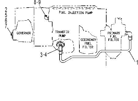 LINES GP-FUEL DRAIN 4W1250 CAT