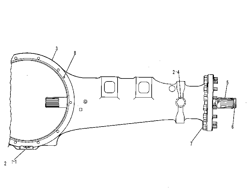 AXLE GP-FIXED 3V8262 CAT