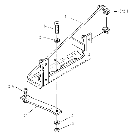 Крепление контактора 7W0254 CAT
