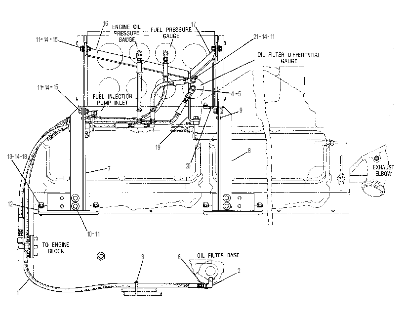 Крепление панели приборов 4W9012 CAT