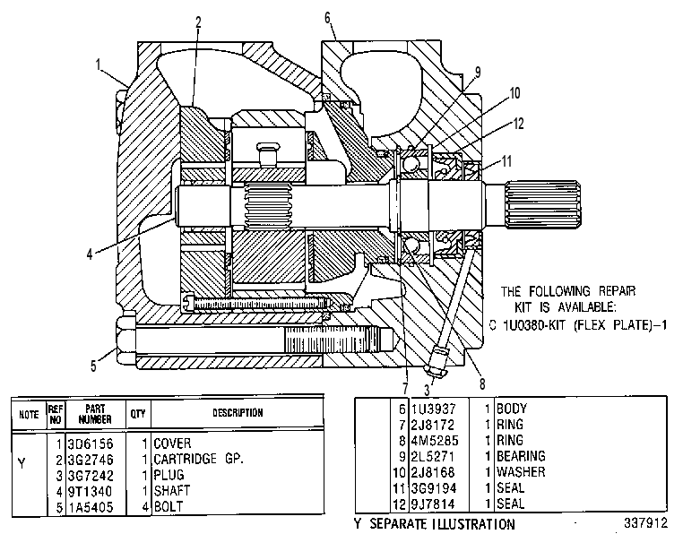 Насос пластинчатый 9T0486 CAT