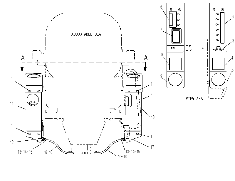 Крышка консоли 9V8881 CAT