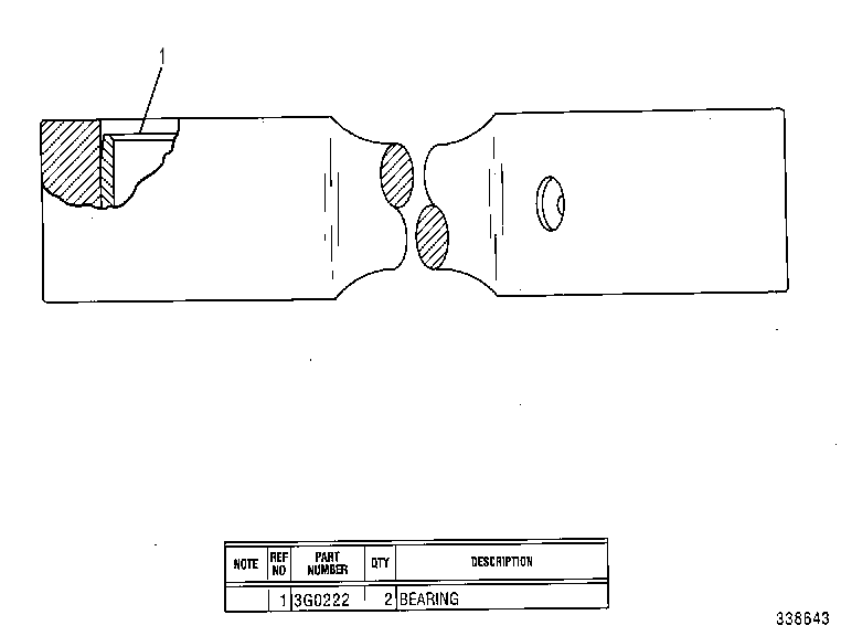 LINK & BEARING AS 3W3976 CAT