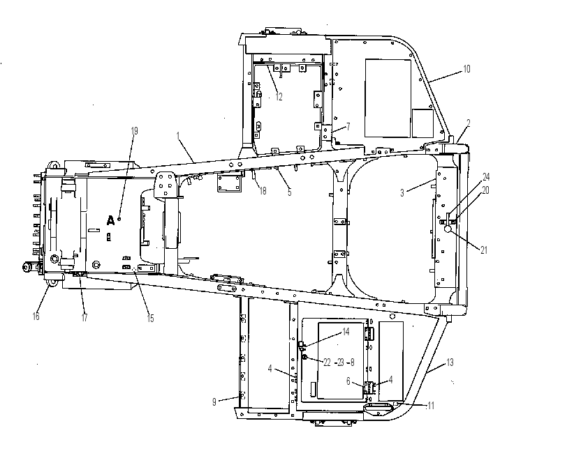 Корпус с рамой 6G9405 CAT