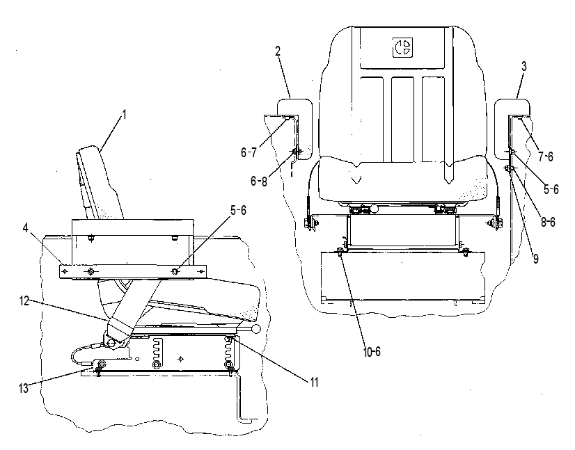 Сиденье 3W1444 CAT