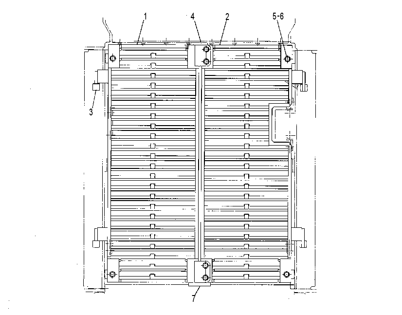 Решётка радиатора 7G5542 CAT