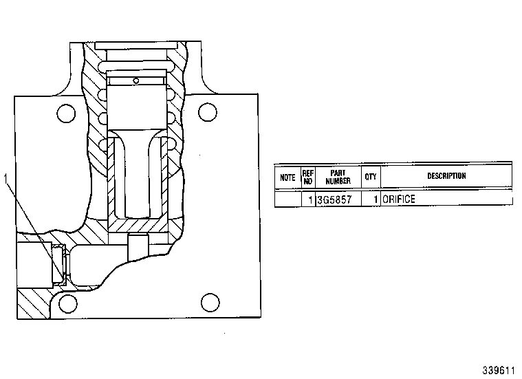 Клапан 9T3331 CAT