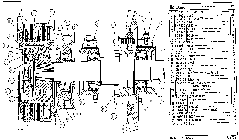 CLUTCH GP-STEERING 3V3130 CAT