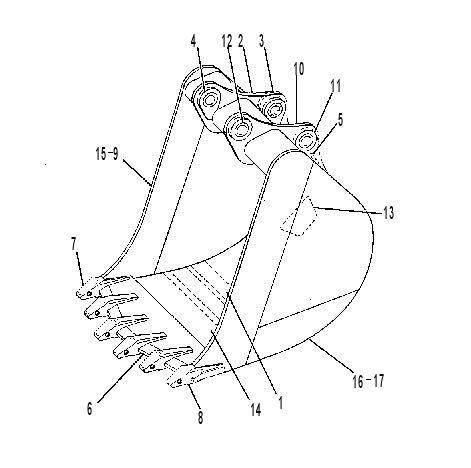 BUCKET & BEARING AS 6W1365 CAT