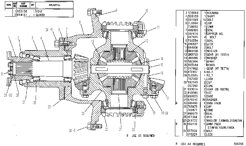 DIFFERENTIAL GP-REAR 5G5996 CAT
