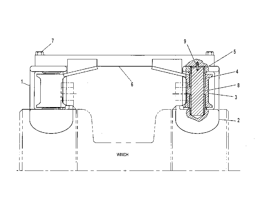 WINCH ROLLER GUIDE 6T6986 CAT