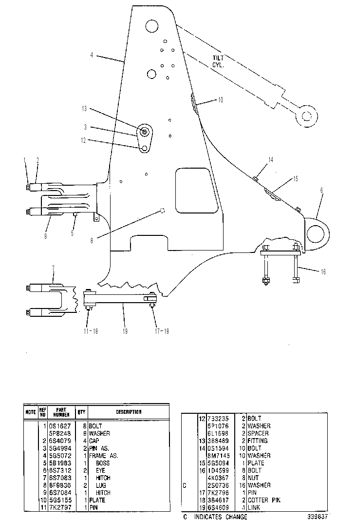 FRAME GP-NONENGINE END 5G5012 CAT