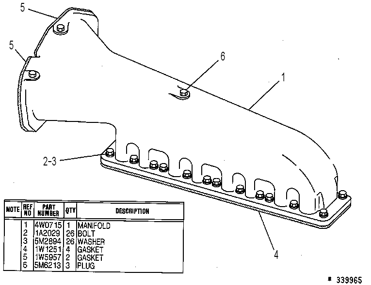 Коллектор впускной 7W8547 CAT