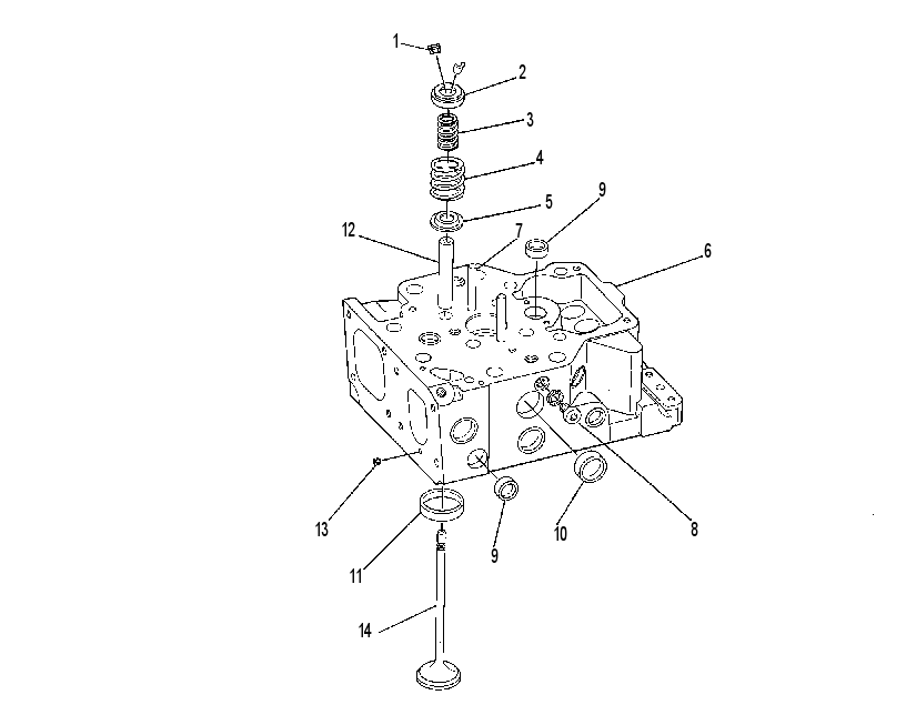 Головка блока цилиндров 4W9560 CAT