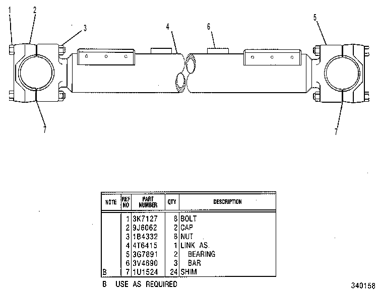 LINK GP-STABILIZER 4T6416 CAT