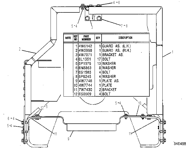 Защита ремня 7W7502 CAT